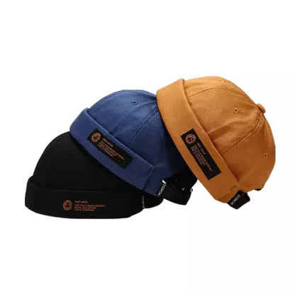 Domon Minimal Docker Cap – Clean Brimless Cotton Streetwear Hat