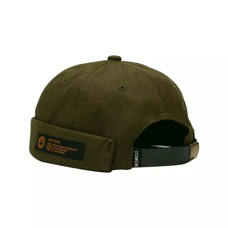 Domon Minimal Docker Cap – Clean Brimless Cotton Streetwear Hat