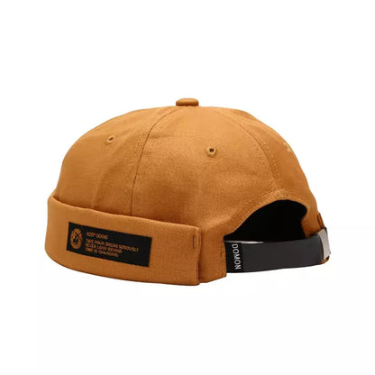 Domon Minimal Docker Cap – Clean Brimless Cotton Streetwear Hat