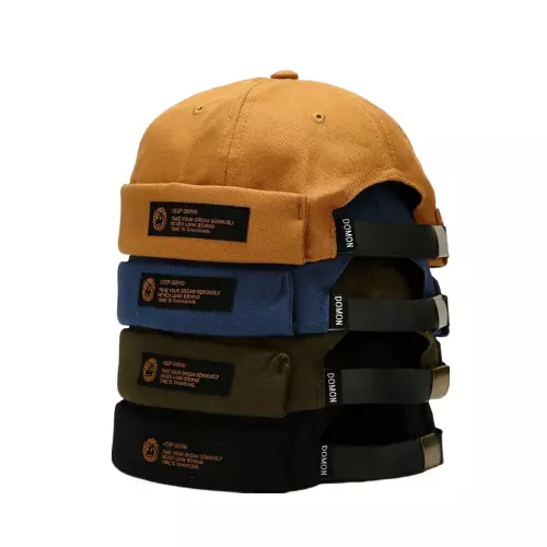 Domon Minimal Docker Cap – Clean Brimless Cotton Streetwear Hat