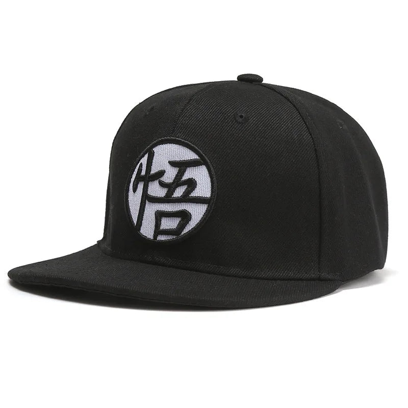 Dragon Ball Z Logo Snapback Cap - Casual Cotton Hat With Embroidered Logo For Fans