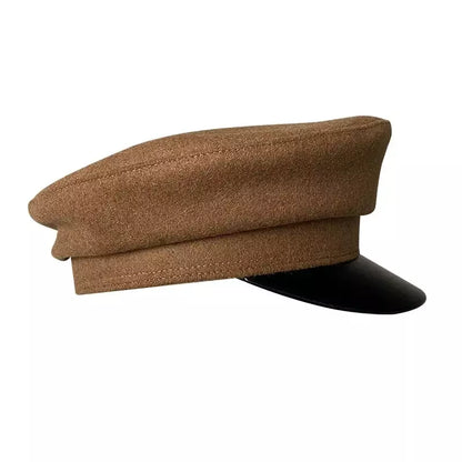 Dundalk Brown Wool Sailor Cap - Classic Nautical Style With Warm Wool For All Occasions