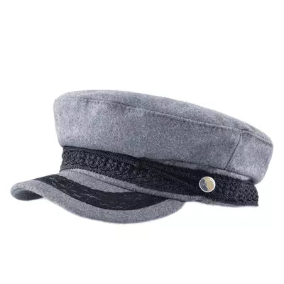 Edmonton Wool Sailor Cap - Classic Sailor Style With Cozy Wool Blend Timeless Warmth