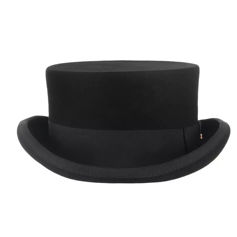 El Havre Black Wool Porkpie Hat - Timeless Porkpie Silhouette, Versatile And Polished.