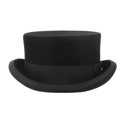 El Havre Black Wool Porkpie Hat - Timeless Porkpie Silhouette, Versatile And Polished.