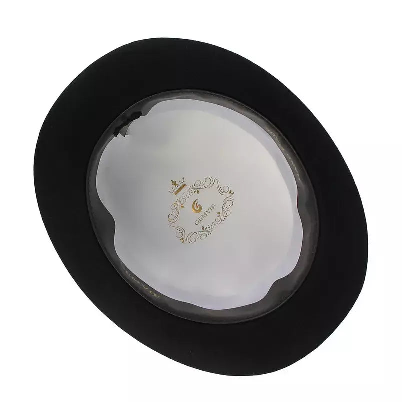 El Havre Black Wool Porkpie Hat - Timeless Porkpie Silhouette, Versatile And Polished.