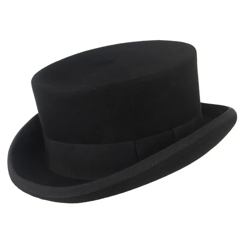 El Havre Black Wool Porkpie Hat - Timeless Porkpie Silhouette, Versatile And Polished.