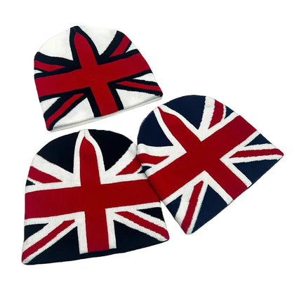 English Flag Knitted Beanie Premium Soft Cotton Blend - Urban Caps