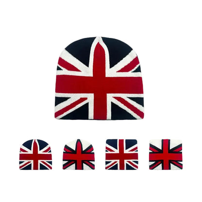 English Flag Knitted Beanie Premium Soft Cotton Blend - Urban Caps