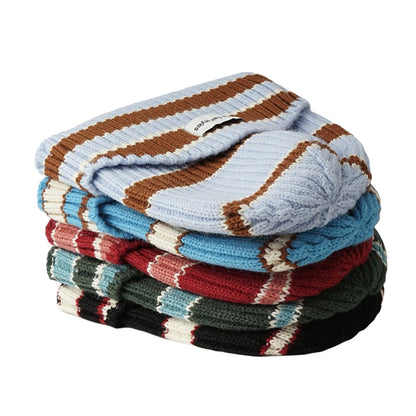 FS Striped Cotton Beanie Knit For Everyday Style - Urban Caps