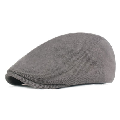 Figaro Corduroy Flat Cap - Classic Timeless Style For Casual Looks With Corduroy Texture