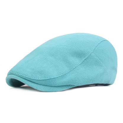 Figaro Corduroy Flat Cap - Classic Timeless Style For Casual Looks With Corduroy Texture