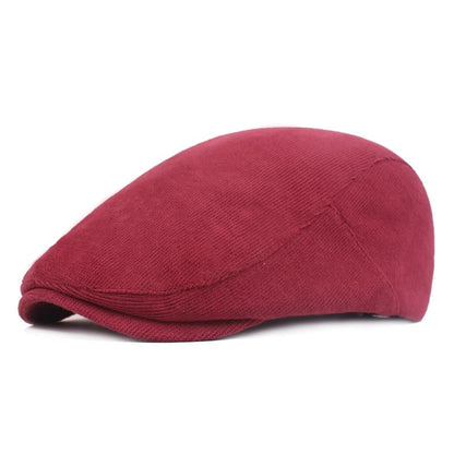 Figaro Corduroy Flat Cap - Classic Timeless Style For Casual Looks With Corduroy Texture