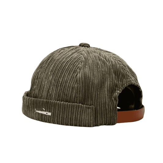 Fisherman Corduroy Docker Cap – Vintage Brimless Sailor Hat