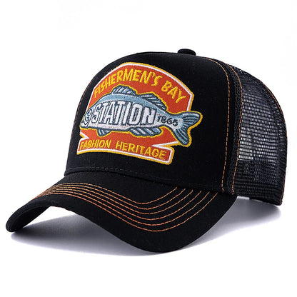 Fishermen’s Bay Trucker Cap – Mesh Breathable Adjustable Hat