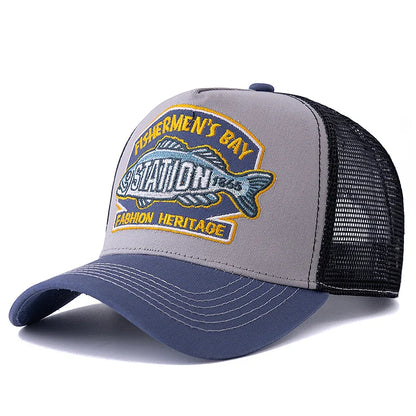 Fishermen’s Bay Trucker Cap – Mesh Breathable Adjustable Hat