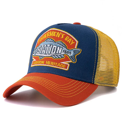 Fishermen’s Bay Trucker Cap – Mesh Breathable Adjustable Hat