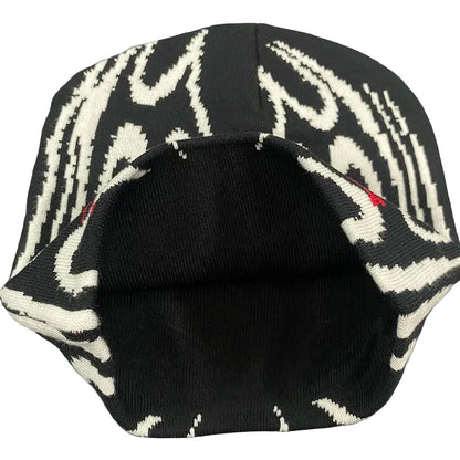 Flaming Star Knitted Beanie - Urban Caps
