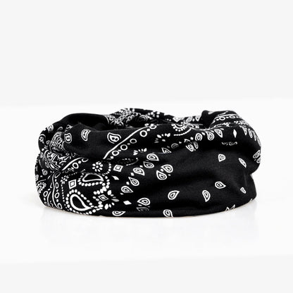 Elegant Floral Cashew Cotton Snood Beanie Premium - Urban Caps