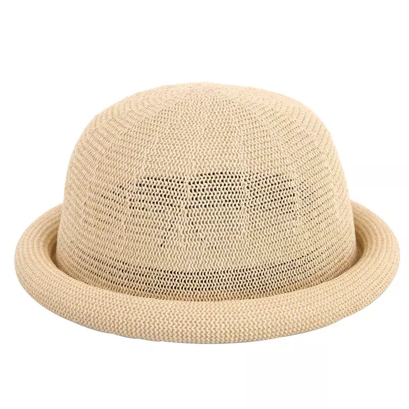 Florence Rolled Up Brim Bowler Hat Cotton City Style All Day Comfort
