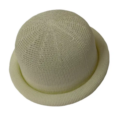 Florence Rolled Up Brim Bowler Hat Cotton City Style All Day Comfort