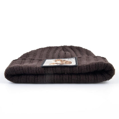 Fox Knitted Beanie Soft Knit Warm Everyday Style - Urban Caps