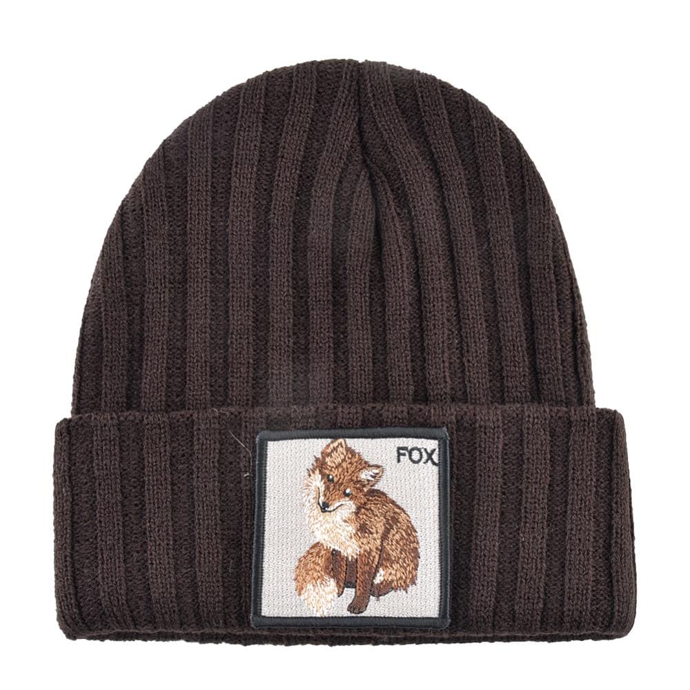 Fox Knitted Beanie Soft Knit Warm Everyday Style - Urban Caps