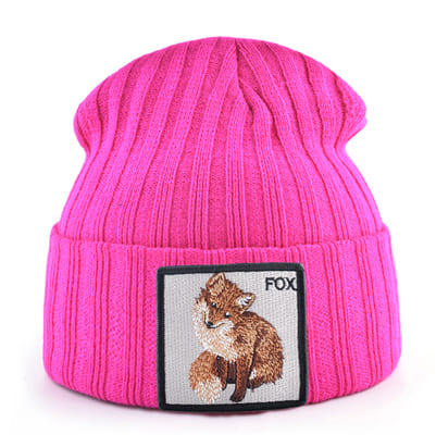 winter-hat-wild-animal-embroidered-elastic