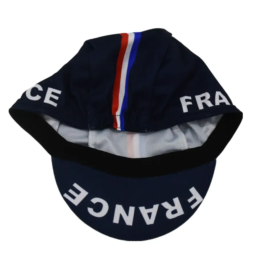France Flag Vintage Cycling Cap Adjustable Lightweight Acrylic For Riders