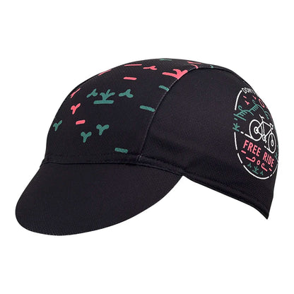 Free Ride Dont Worry Cycling Cap Acrylic Lightweight Sweat Wicking Under Helmet