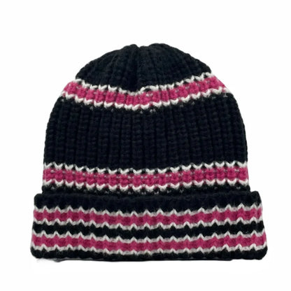Fremont Winter Striped Knitted Beanie - Cozy Cotton And Acrylic Knit For Cold Days