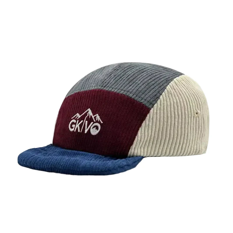 GKIVO Retro Corduroy 5-Panel Baseball Cap Classic Style - Urban Caps