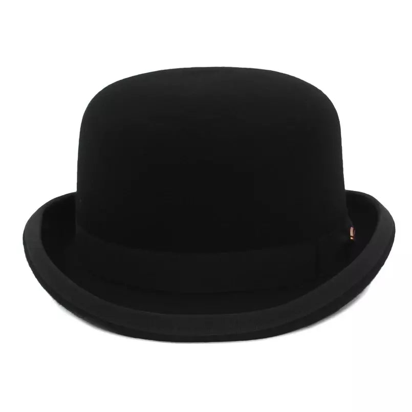 Gaillard Black Wool Bowler Hat Crafted