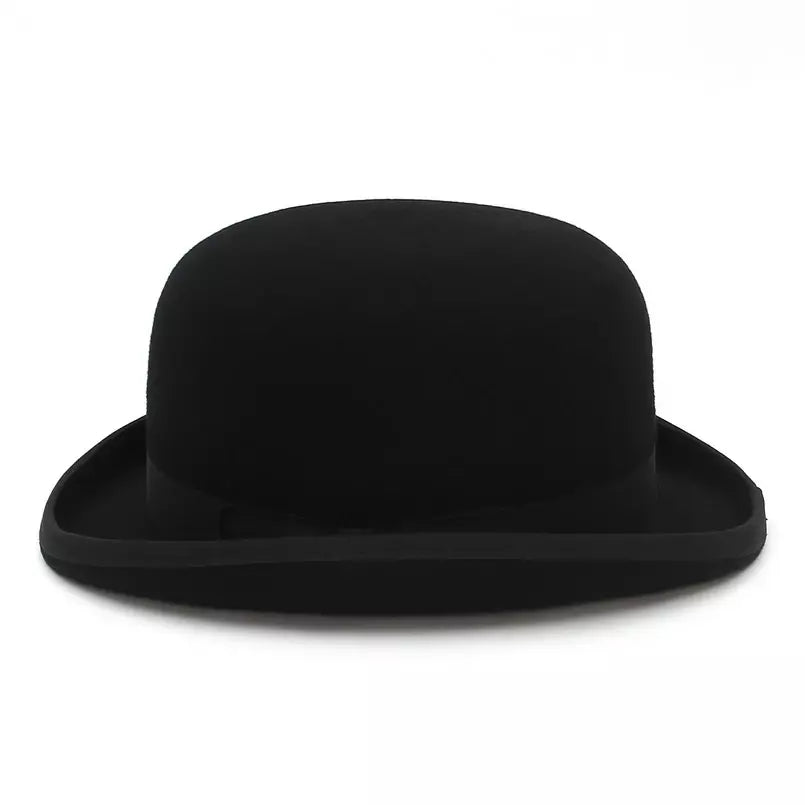 Gaillard Black Wool Bowler Hat Crafted