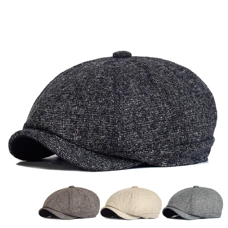 Galway Marbled Newsboy Cap - Classic Newsboy Silhouette With A Modern Marbled Pattern