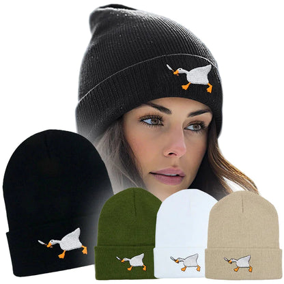 Gangster Goose Knitted Beanie - Urban Caps