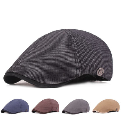 Garston Cotton Flat Cap - Classic Cotton Flat Cap Versatile Smart Casual Styling