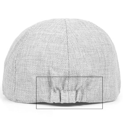 Gatsby Cotton Flat Cap – Classic 6 Panel Newsboy Style Cap