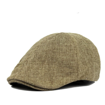 Gatsby Cotton Flat Cap – Classic 6 Panel Newsboy Style Cap