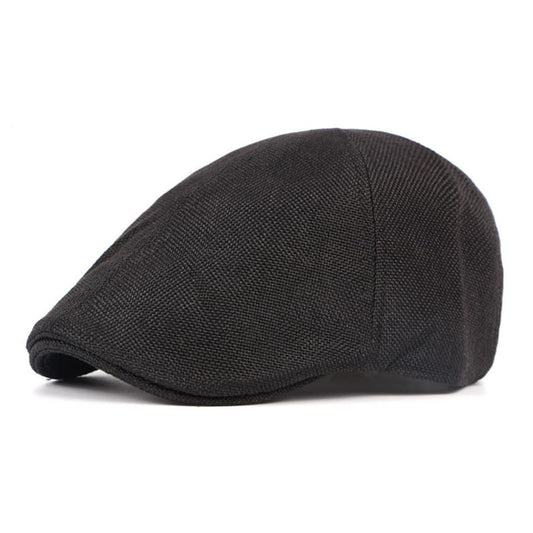 Gatsby Cotton Flat Cap – Classic 6 Panel Newsboy Style Cap