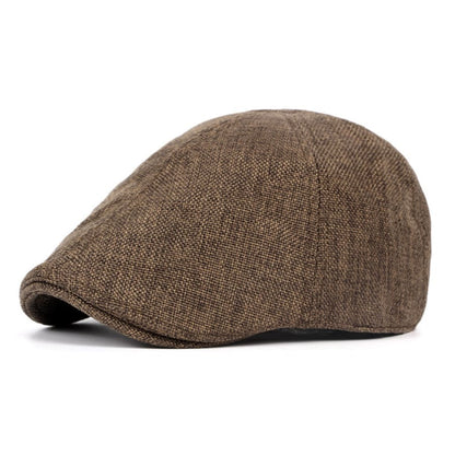 Gatsby Cotton Flat Cap – Classic 6 Panel Newsboy Style Cap