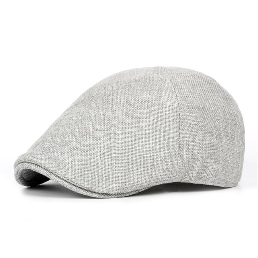 Gatsby Cotton Flat Cap – Classic 6 Panel Newsboy Style Cap