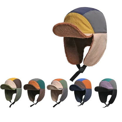 Winter Fur Waterproof Earflaps 5 Panels Cap For Cold Weather - Urban Caps