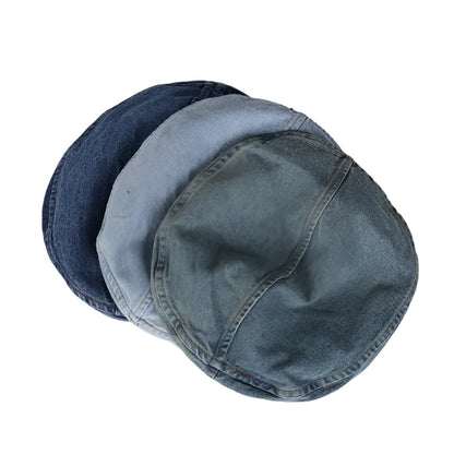 Gobillard Denim Beret - Casual Denim Beret With Timeless Parisian Style For Wardrobe