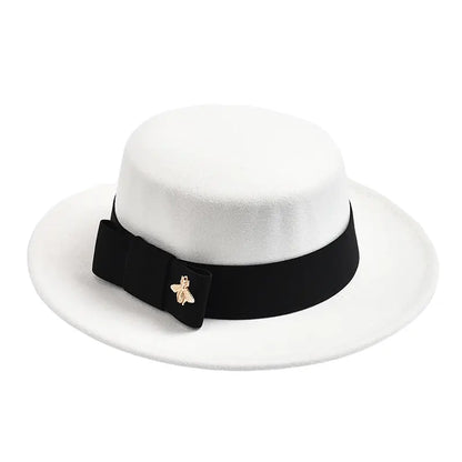 Golden Firefly Classic Boater Hat - Timeless Boater Style For Summer Outings This Season