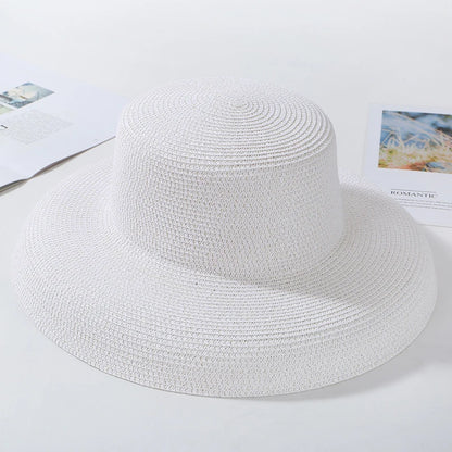 Antibes Floppy Straw Sun Hat in White