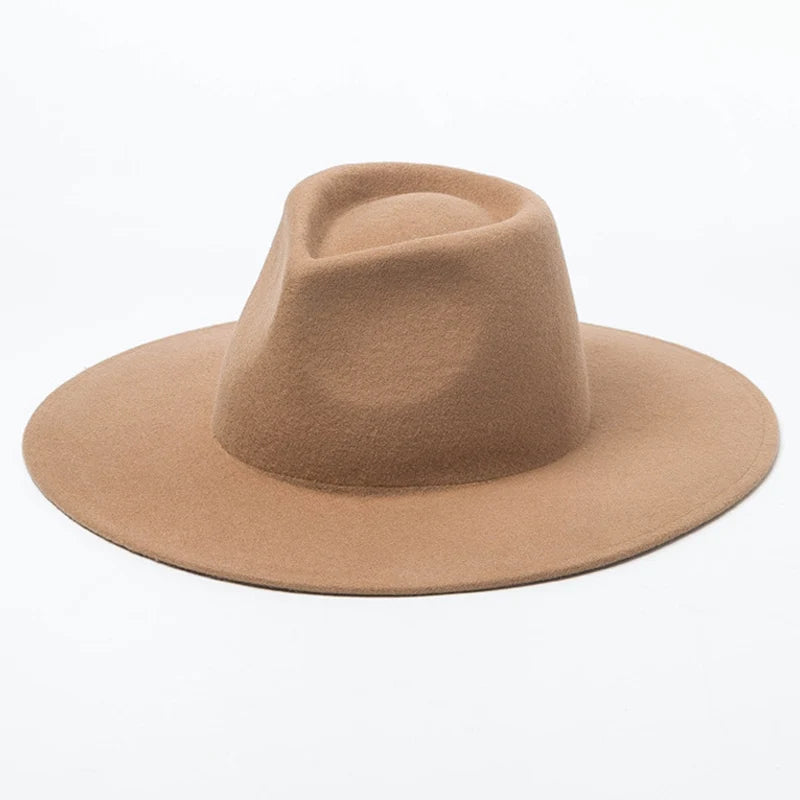 Siena Luxe Wide Brim Wool Fedora – Premium Australian Wool Collectio