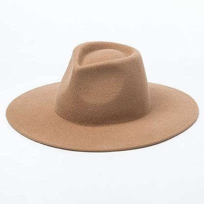 Siena Luxe Wide Brim Wool Fedora – Premium Australian Wool Collectio