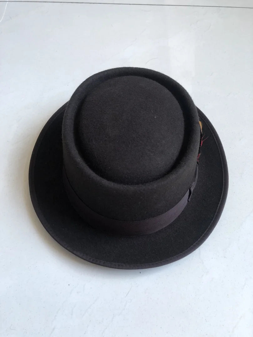 Torino Heritage Wool Pork Pie Hat – Premium European Collection