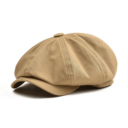 The Whitstable | Men's Cotton Twill 8-Panel Gatsby Newsboy Cap | Urban Caps NZ